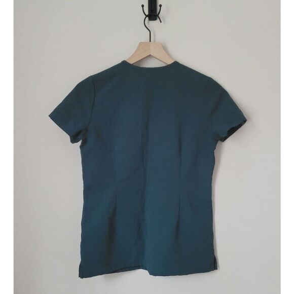 FIGS Casma Three-Pocket Scrub Top in Dark Teal Size XXS - Picture 7 of 7